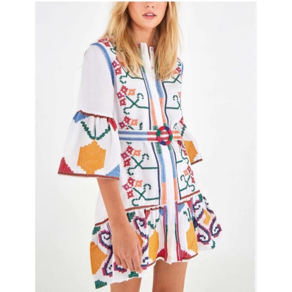 FARM Rio Dresses & Skirts - Farm Rio • Rare • Jimena Embroidered Dress